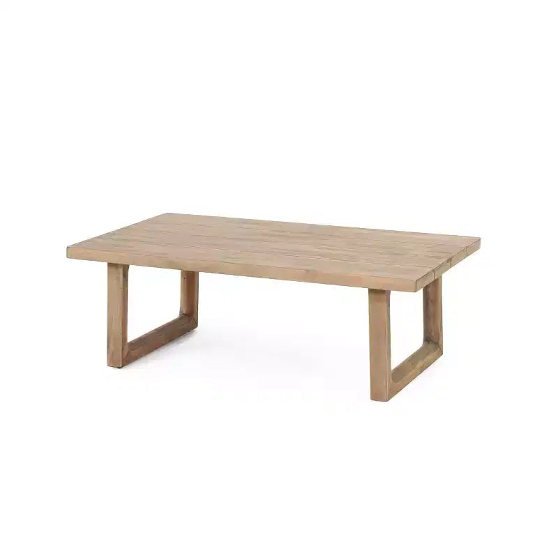 Tuinmeubelset van acaciahout, loungeset voor buiten met salontafel en zachte kussens voor de achtertuin, veranda en het balkon, beige - Merax