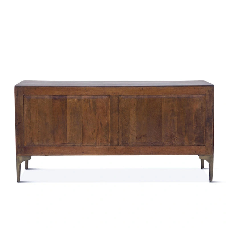 Sideboard aus Mangoholz in zwei Farbtönen