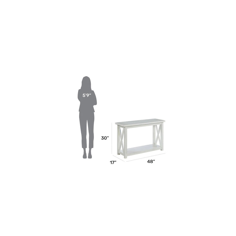 Homestyles Seaside Lodge Off-White Console Table