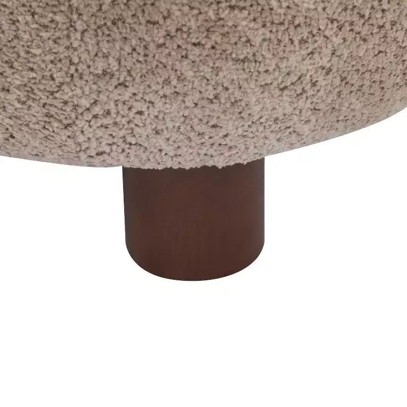 Poltrona d'accento Christopher Knight Home Gareth in legno moderno con rivestimento bouclé