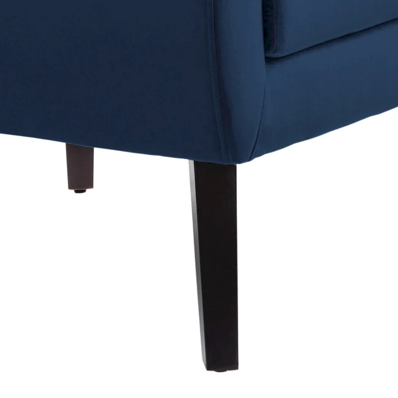 Set van 2 fluwelen fauteuils met armleuningen voor de woonkamer