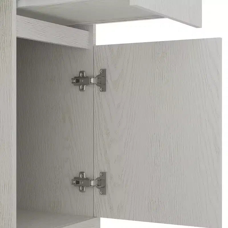 Bureau d'ordinateur moderne de 51.18IN avec rehausseur et bibliothèque, bureau avec nombreux rangements, bureau d'écriture pour le travail et la lecture