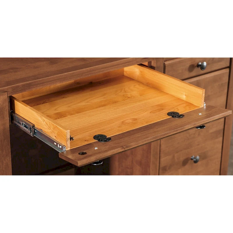 Arch+Haven bureau van massief hout met 4 laden