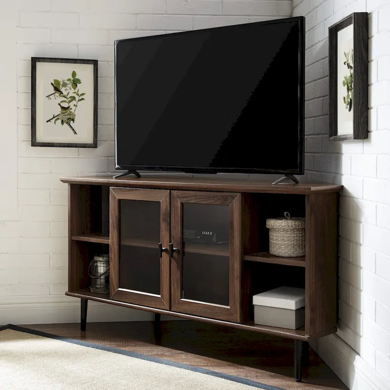 Middlebrook Eck-TV-Ständer mit Glastür, 48 Zoll