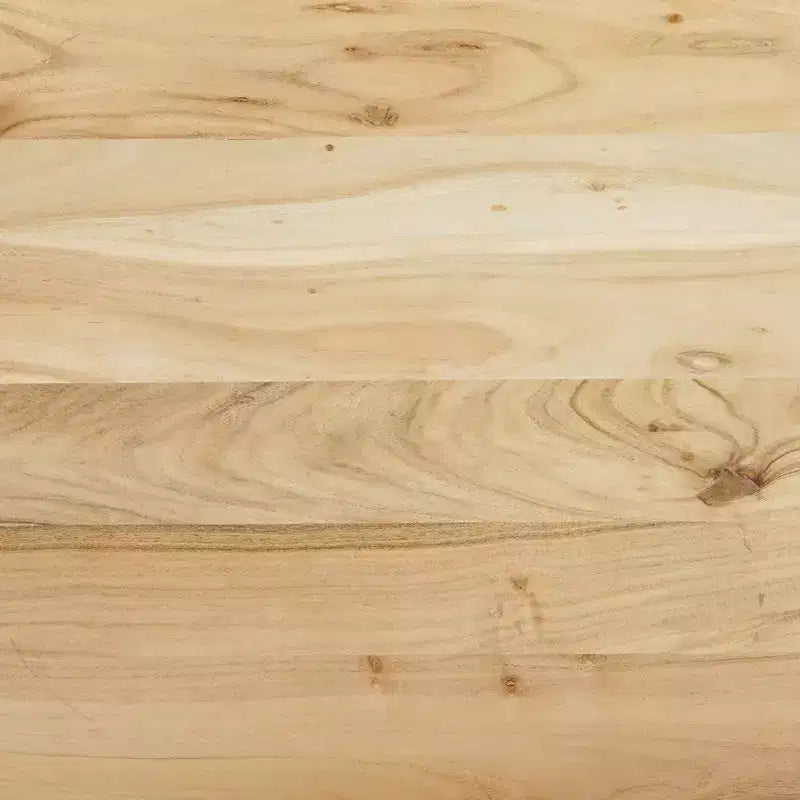 Couchtisch „Royal Hampton“ aus handgefertigtem, naturbelassenem Akazienholz mit rechteckiger, geschwungener Wasserfallkante, 36 Zoll