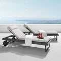 Set da 2 chaise longue da esterno Vistano Sunbrella per patio - grigio
