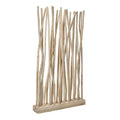 JONATHAN Y Tranquil kamerscherm met één paneel, 39W x 68H, kuststijl, bohemienstijl en handgemaakte teakhouten takken