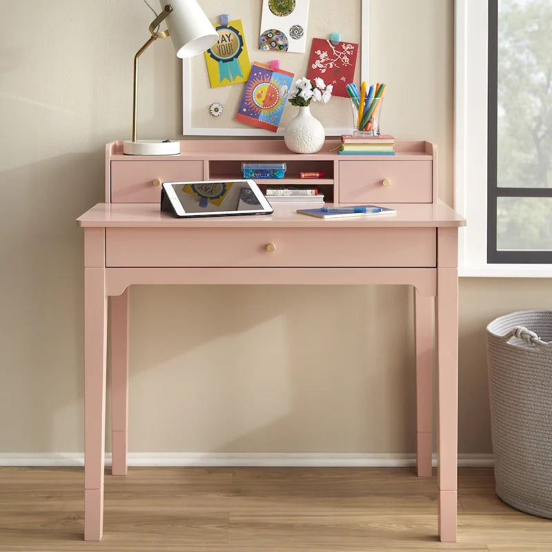 Bureau Keaton avec caisson supérieur