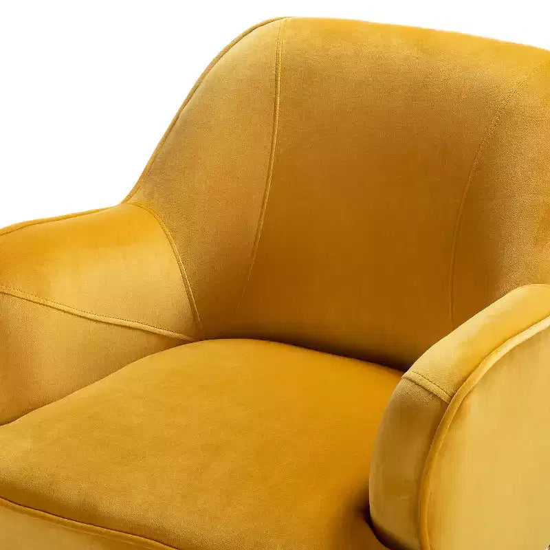 Odo comfortabele accentfauteuil van fluweel voor de woonkamer, met gestoffeerde, gevoerde zitting, set van 2 | Karat Home