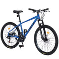 Whisen 26 geveerde mountainbike met derailleur achter met 8 versnellingen, voorvork, KENDA-banden en dubbele schijfremmen