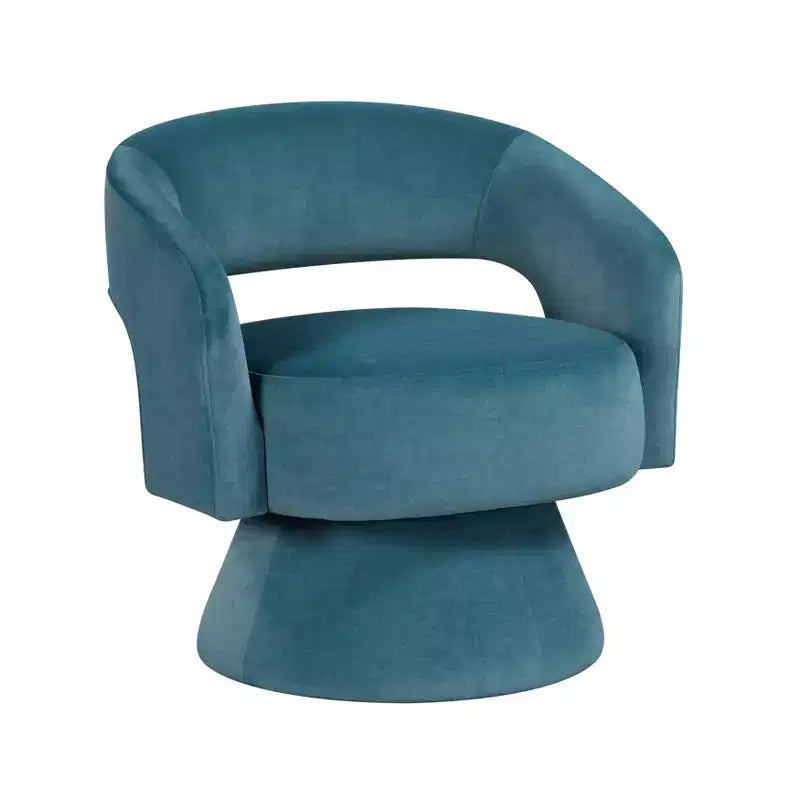 GDFStudio Hudson moderne luxe draaifauteuil met fluwelen bekleding