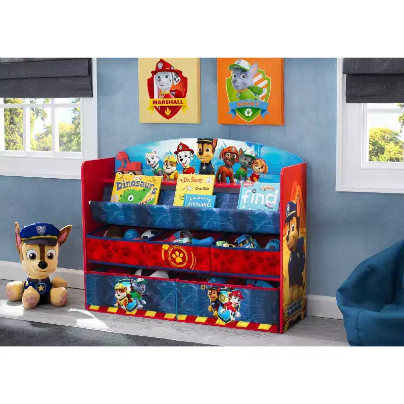 Delta Children PAW Patrol Deluxe-Bücherregal und Spielzeug-Organizer