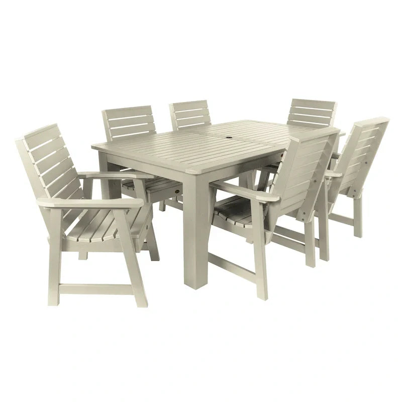 HIGHWOOD PROFESSIONAL 7-delige eethoek voor buiten 42x72