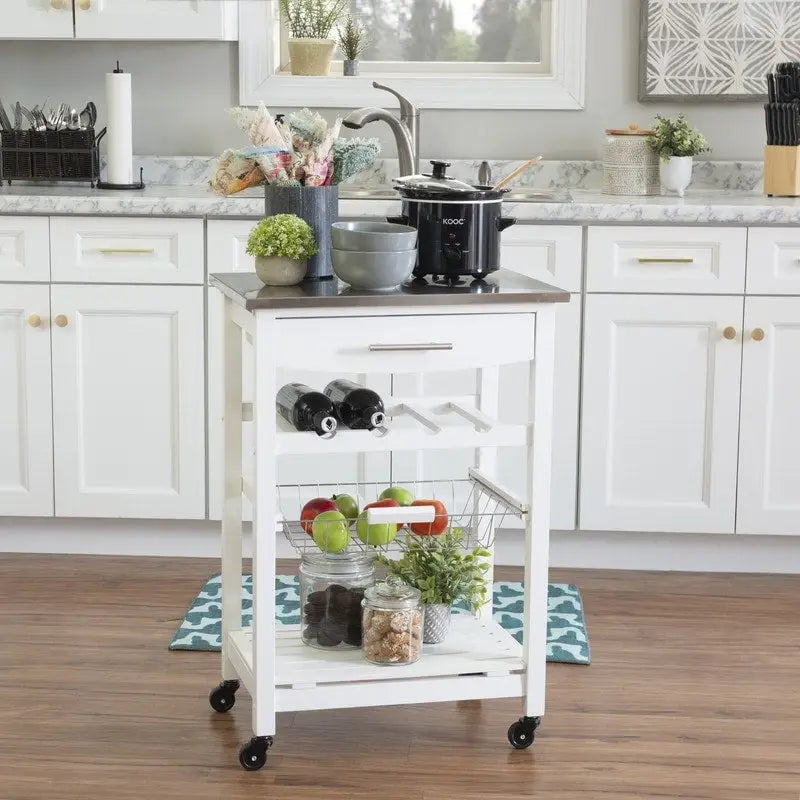 Desserte de cuisine compacte mobile Jake