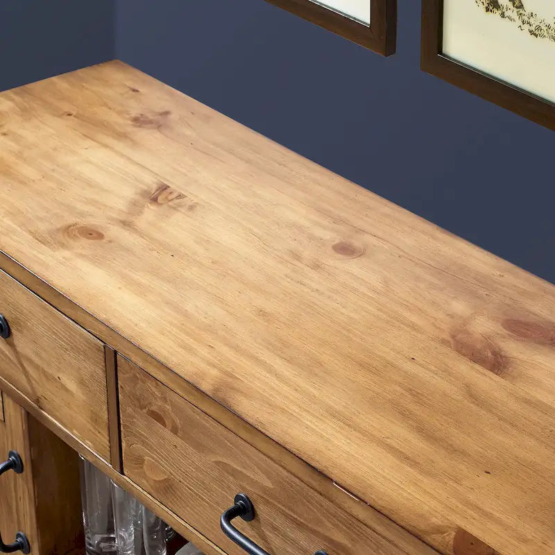 Credenza Crosley Roots con finitura naturale - 52  W x 18  P x 36  A