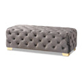 Gracewood Hollow Solanki Polsterbank aus Samtstoff