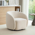 Moderne draaibare fauteuil met kuipvormige zitting