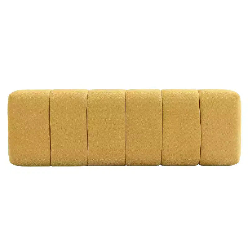 Banc de salle à manger contemporain multifonctionnel en chenille rembourrée Christopher Knight Home Gale 50