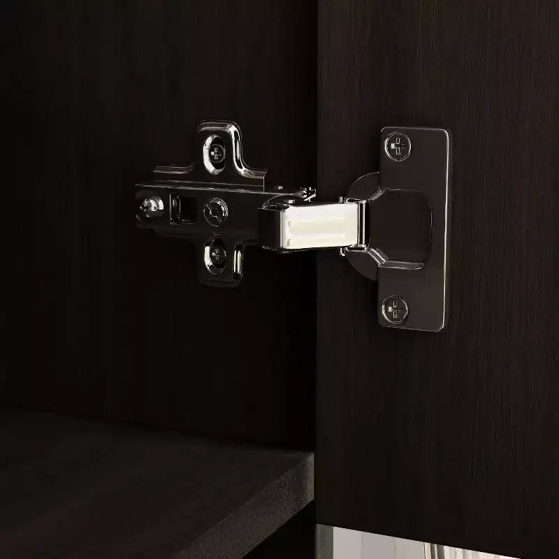 Hitow Kleiderschrank mit Doppelschublade und Spiegeltür, unterteilte Aufbewahrung