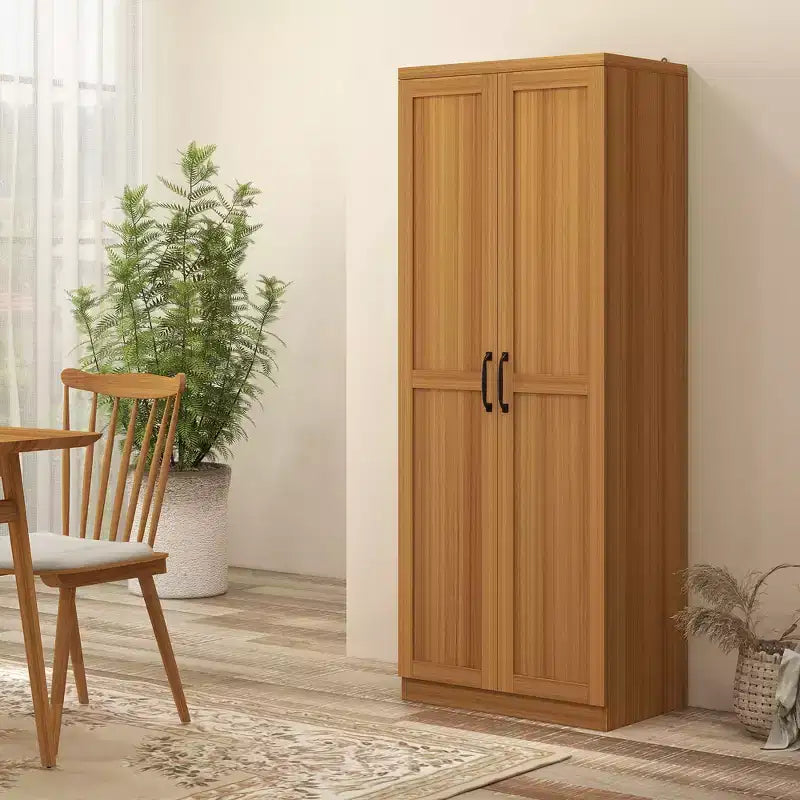 Garde-manger de cuisine à 2 portes de 63, armoire de rangement autonome avec 5 niveaux d’étagères et 2 étagères réglables pour la salle à manger