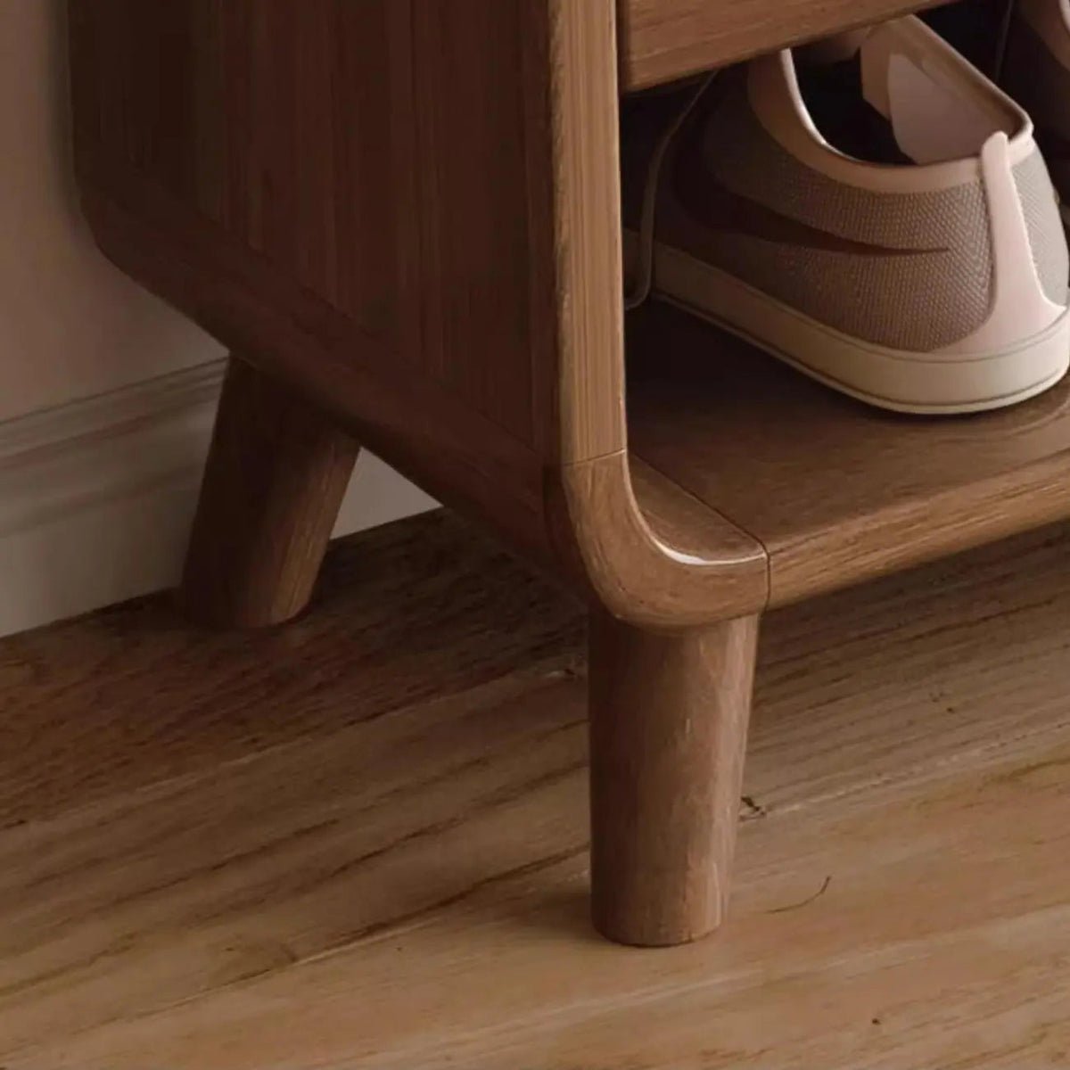Meuble à chaussures moyen en bois moderne pour entrée