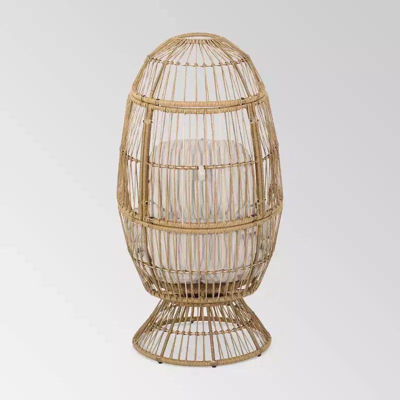 Pintan draaibare eierstoel van riet - Christopher Knight Home