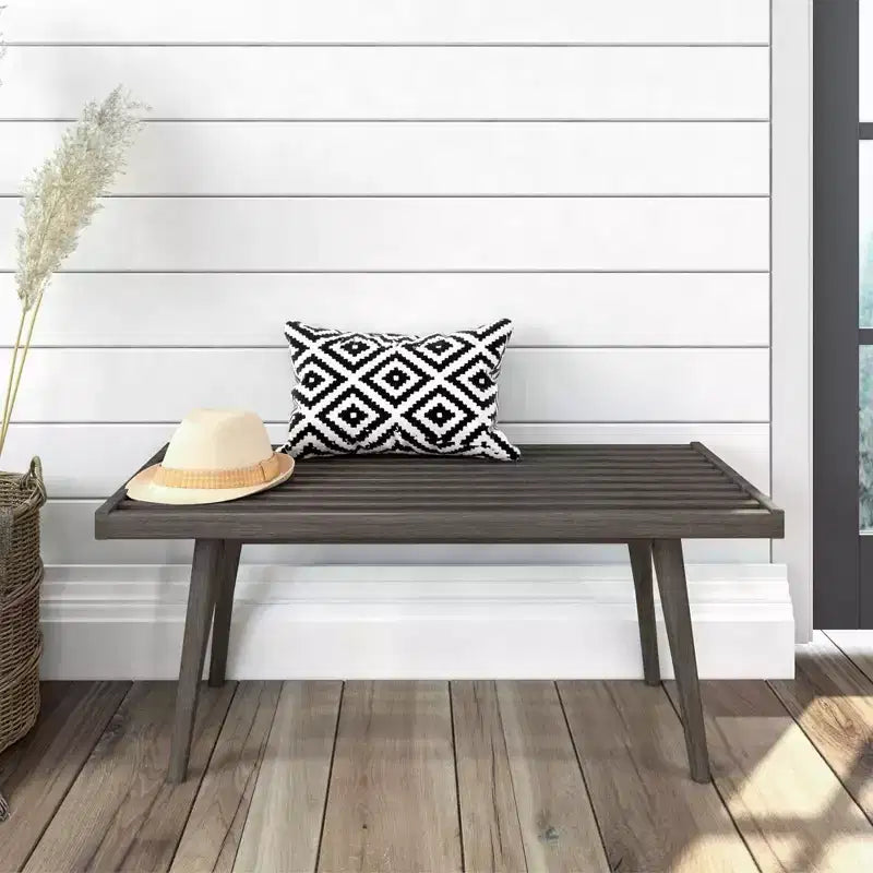Plank+Beam Entryway Bench, Solid Wood End of Bed Bench for Bedroom, Hallway, Porch, 41.25