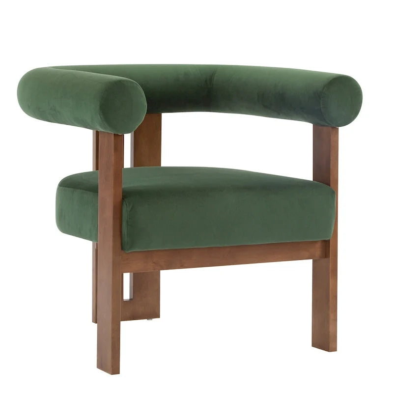 Poltrona d'accento moderna imbottita Gilbert con braccioli arrotondati di Christopher Knight Home