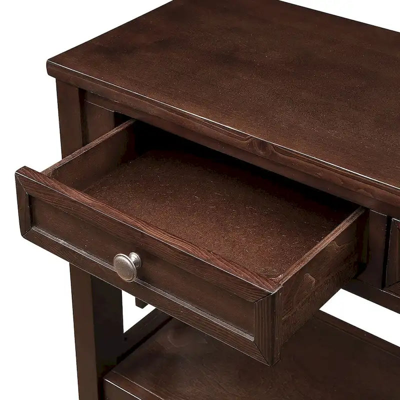 Consoletafel met 4 lades en opbergplank