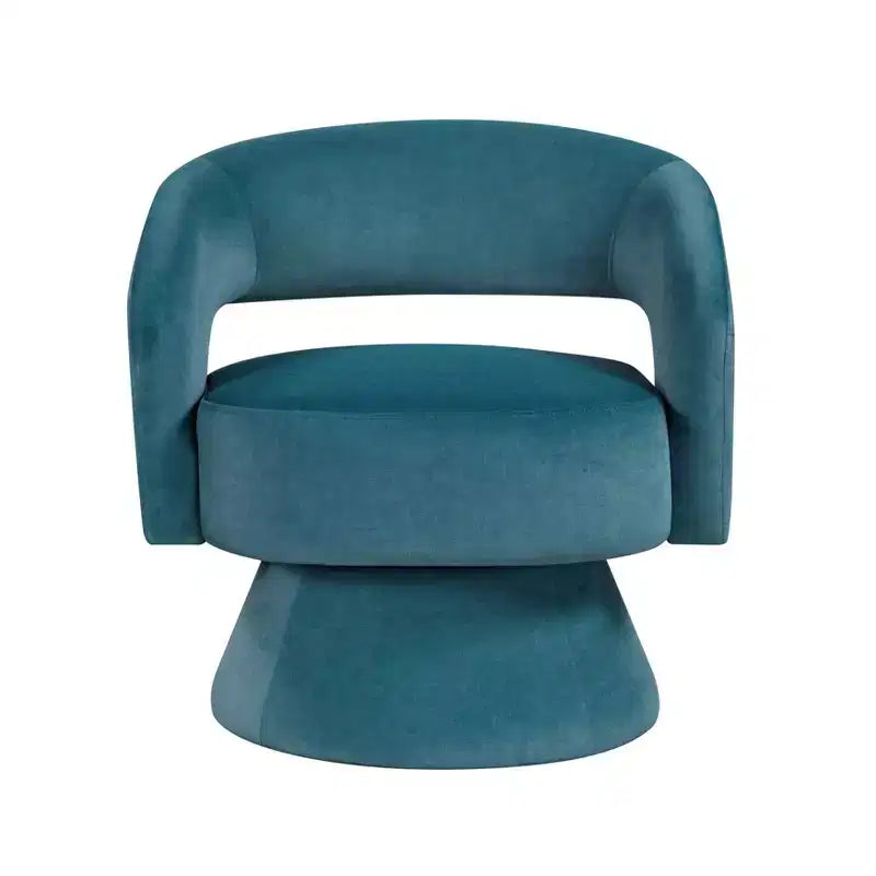 GDFStudio Hudson moderne luxe draaifauteuil met fluwelen bekleding