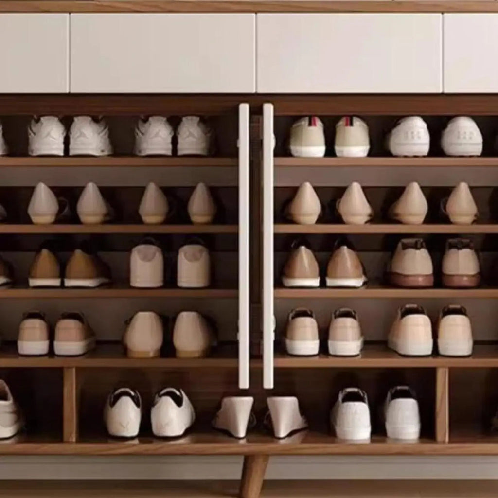 Meuble à chaussures moyen en bois moderne pour entrée