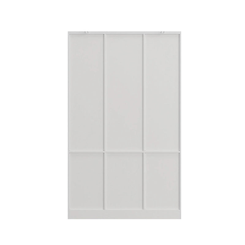 Set vintage composto da due ampi armadi guardaroba con dettagli in metallo
