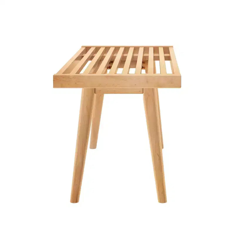 Panca da ingresso Plank+Beam, panca da fondo letto in legno massello per camera da letto, corridoio e portico, 41.25