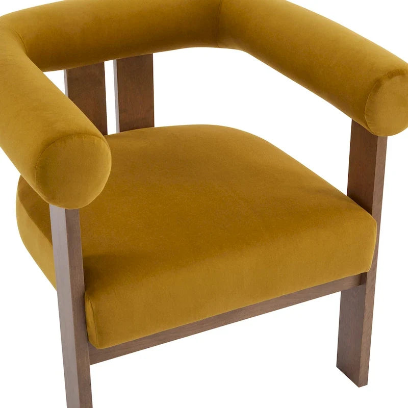 Poltrona d'accento moderna imbottita Gilbert con braccioli arrotondati di Christopher Knight Home