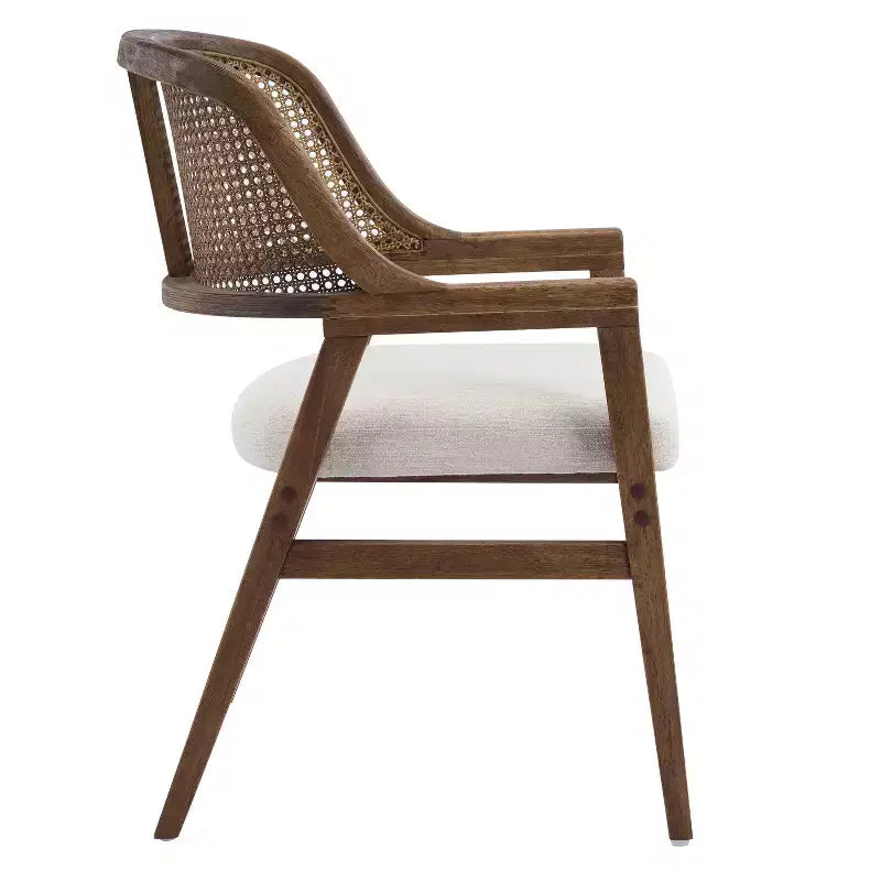 Ensemble de salle à manger extensible 5 pièces en bois moderne du milieu du siècle Christopher Knight Home Bennett avec table et 4 chaises rembourrées à dossier en cannage