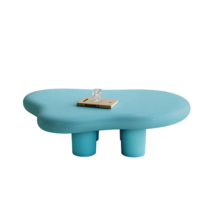 48.5 moderner Couchtisch in Wolkenform mit 4 Beinen