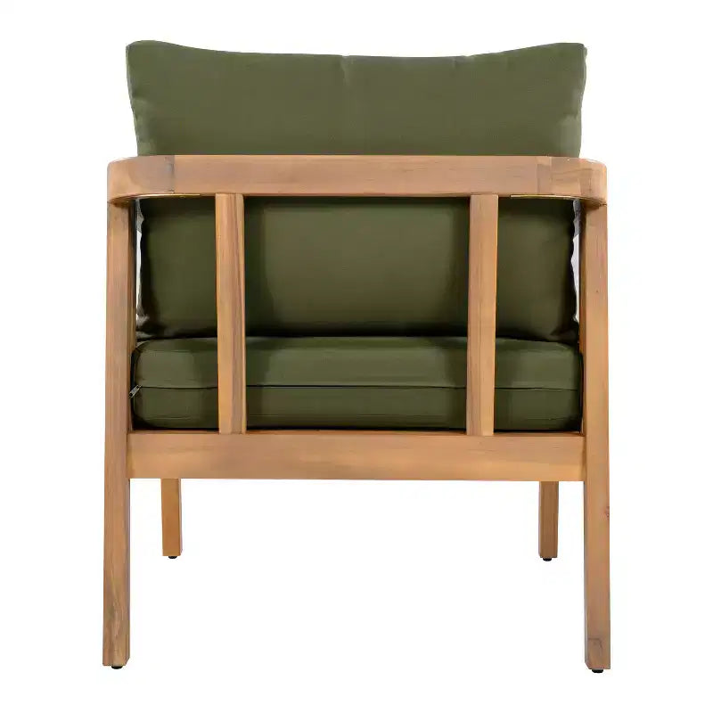 Ensemble de sièges moderne Sunny de Christopher Knight Home, 5 pièces en acacia, avec table rectangulaire à lattes et 7 places