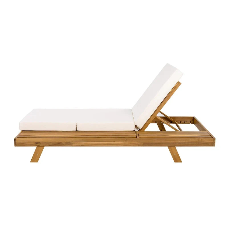 Christopher Knight Home- Michael Outdoor-Chaiselongue-Set aus Akazienholz, 2-teilig