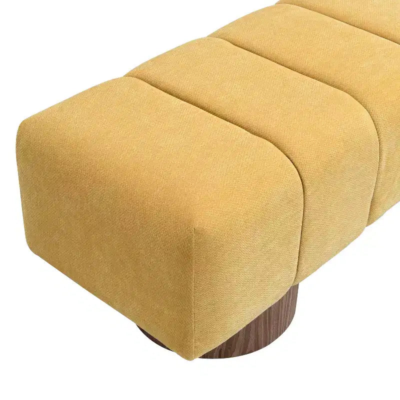 Banc de salle à manger contemporain multifonctionnel en chenille rembourrée Christopher Knight Home Gale 50