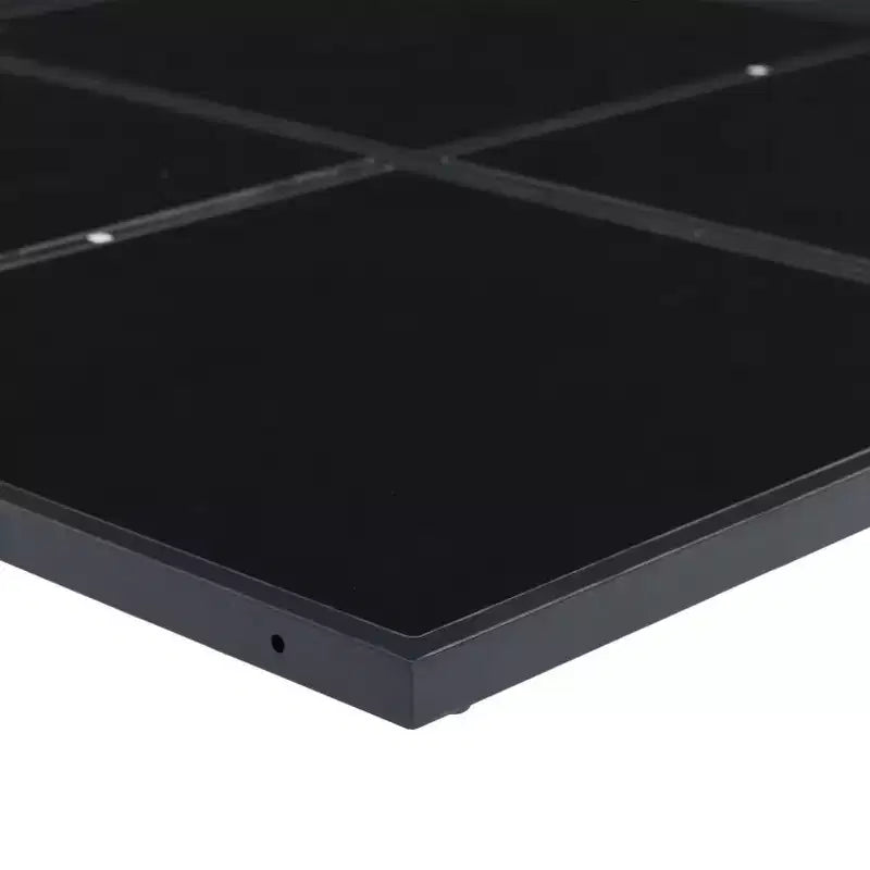 vidaXL Gartensitzgruppe mit Kissen, 13-teilig, schwarzes Textilene - platzsparendes Design mit Klappstühlen, UV-beständig, Tisch aus gehärtetem Glas