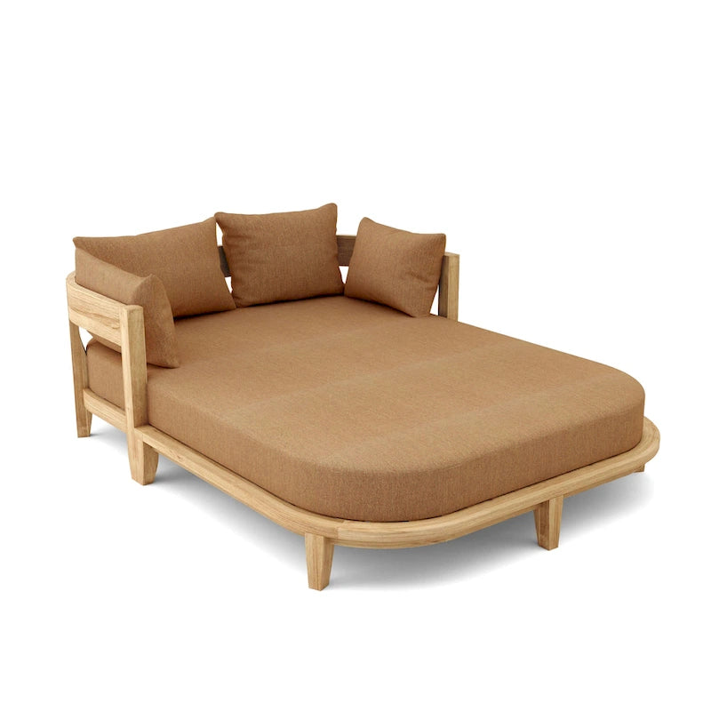Coronado Teak Outdoor Daybed with Sunbrella Cushions