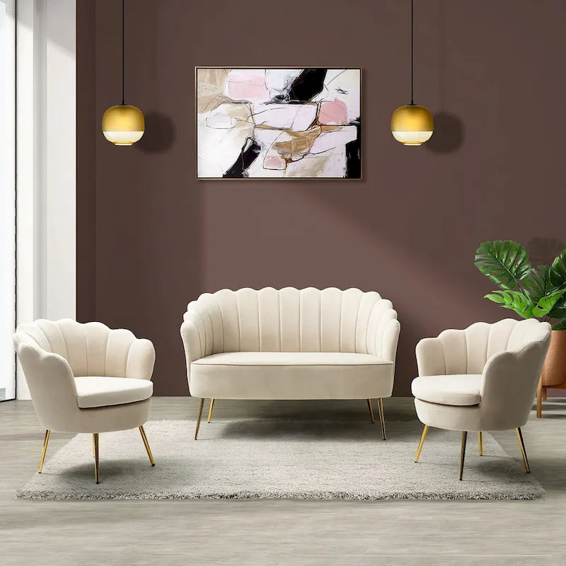 Ensemble de salon Xabier 52 in. 3 pièces de HULALA HOME