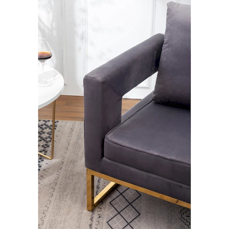 Fauteuil d’appoint contemporain rembourré Lenola de Roundhill Furniture