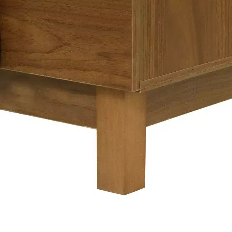 Moderne geometrische Kommode mit 6 Schubladen, breiter Stauraumschrank mit Halbkreismuster für Schlafzimmer und Wohnzimmer