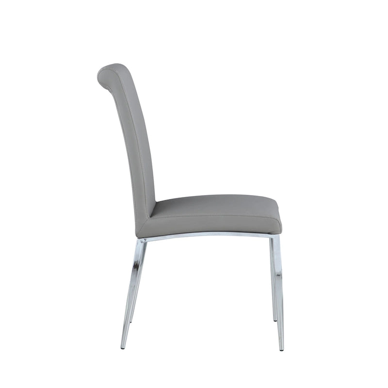 Sedia laterale cantilever imbottita Somette dallo stile contemporaneo, set da 4