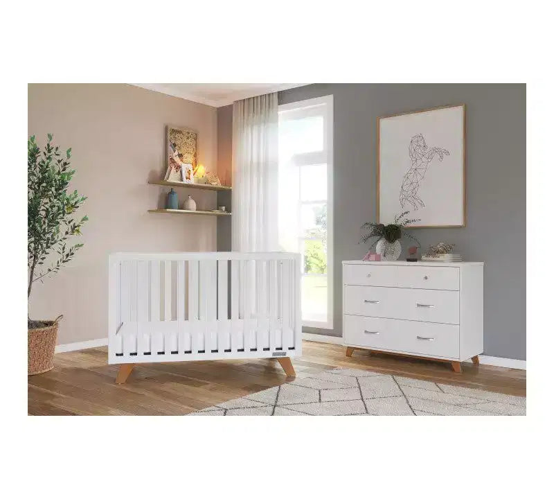Child Craft SOHO 2-teiliges Babyzimmer-Set, mit 4-in-1-Gitterbett und Kommode mit 3 Schubladen