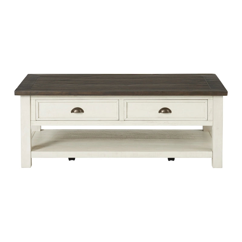 The Gray Barn Downington Couchtisch aus Massivholz mit 2 Schubladen