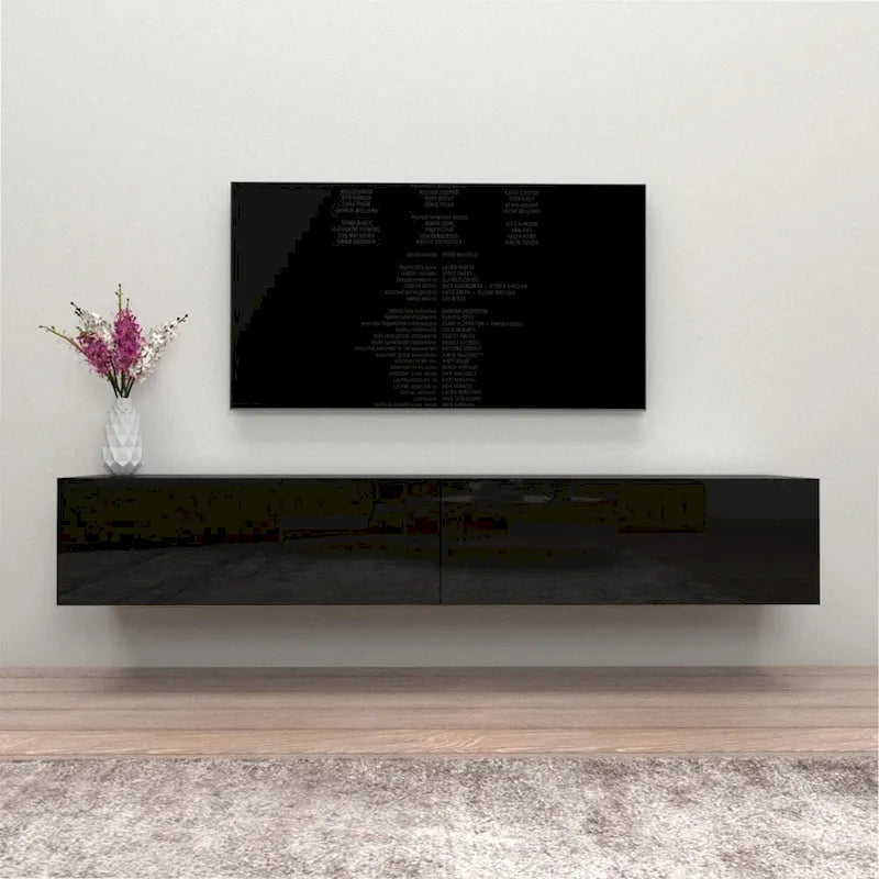Berno 71-Zoll-TV-Wandhalterung im modernen Hochglanzdesign