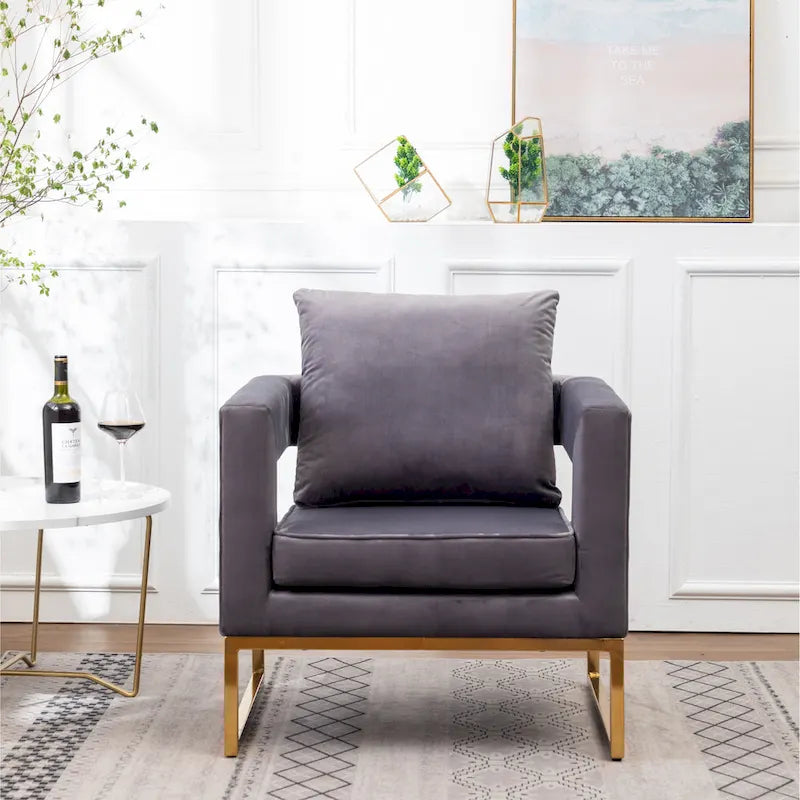Fauteuil d’appoint contemporain rembourré Lenola de Roundhill Furniture
