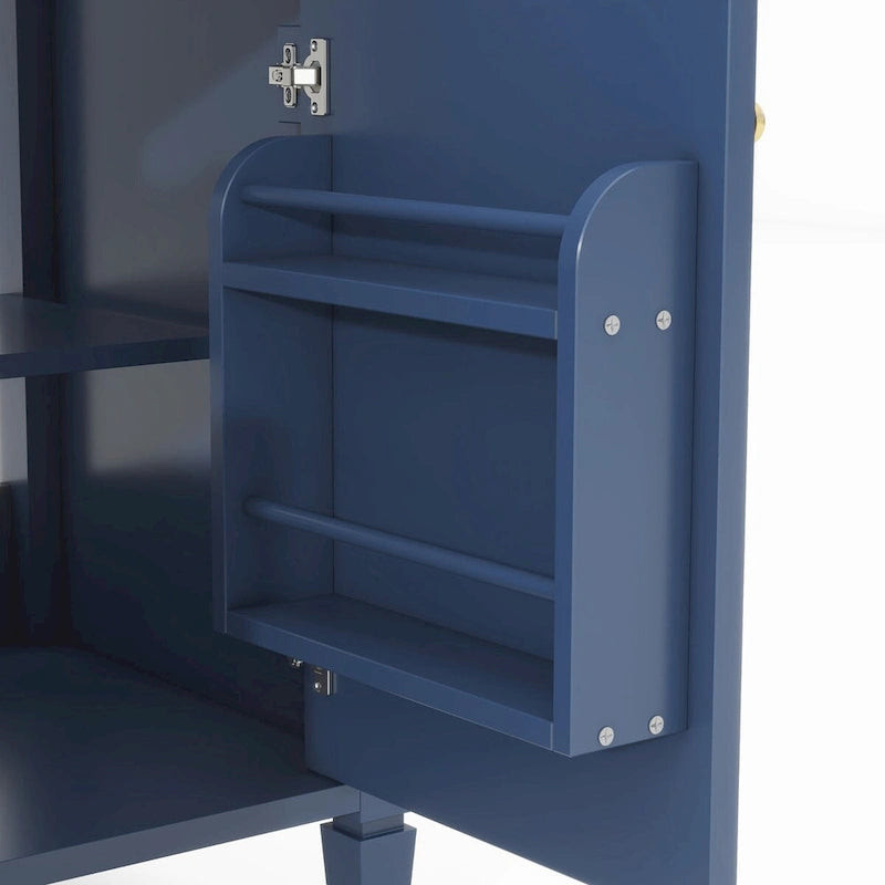Meuble-lavabo de salle de bain avec vasque à poser et tiroir basculant